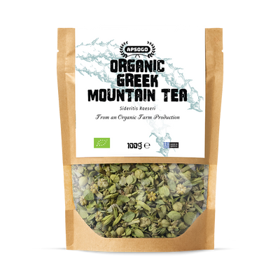Holland & Barrett APSOGO Organic Greek Mountain Tea Loose Leaf Herbal Tea 100g- Buy online at McGrocer