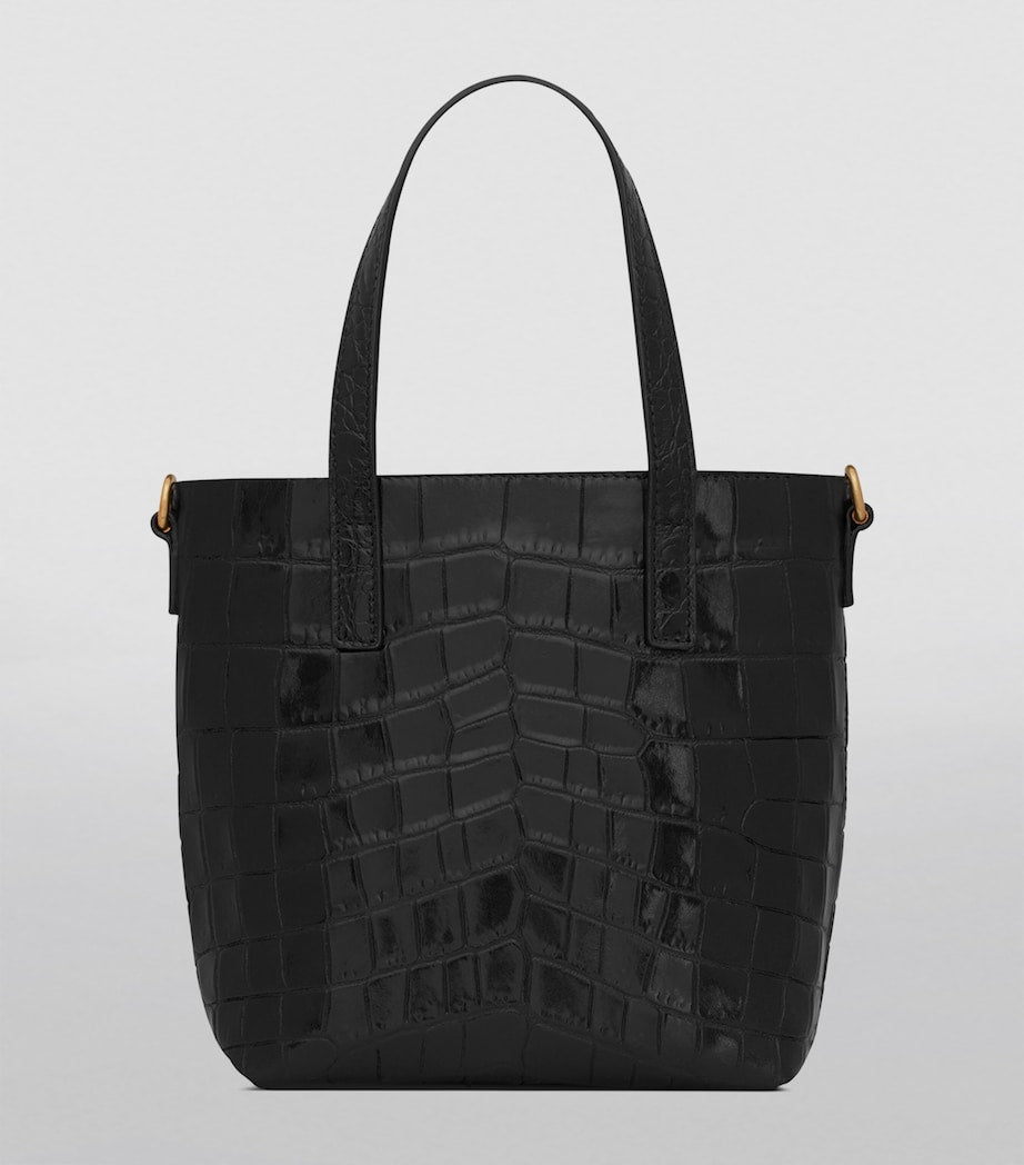 Saint Laurent mini toy croc-embossed tote bag (British brand)