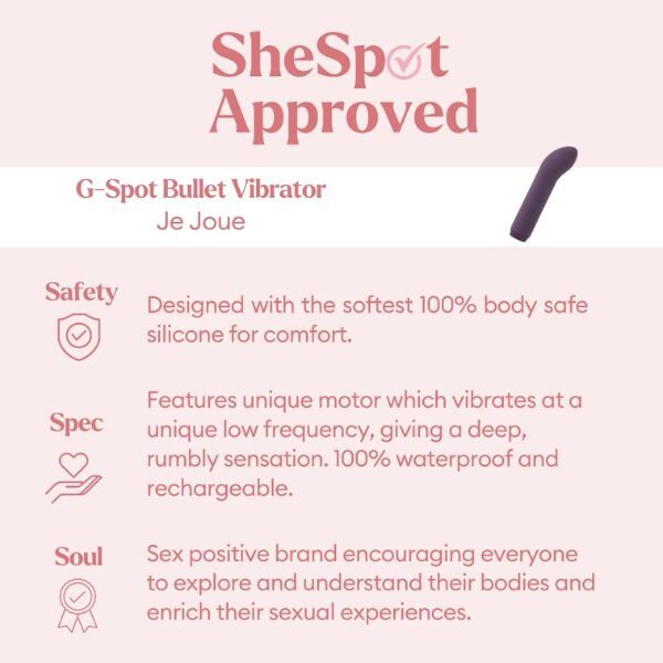 Je Joue G-Spot Bullet Vibrator Purple - British product