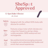 Je Joue G-Spot Bullet Vibrator Purple - British product