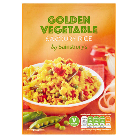 Sainsbury's Savoury Rice, Golden Vegetable 105g rice Sainsburys   