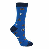 Miss Sparrow Ladies Animal Design Bamboo Socks 4-7 UK GOODS Superdrug Retro Bees (Blue)  