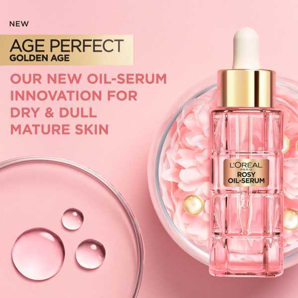 Loreal Paris Age Perfect Golden Age Rosy Oil Face Serum 30Ml GOODS Superdrug   