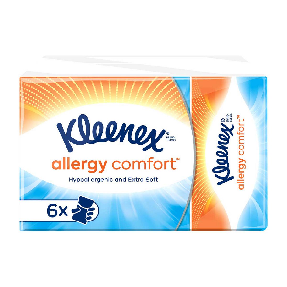 Kleenex Allergy Comfort 6 Packet Tissues 9s Bathroom Boots   