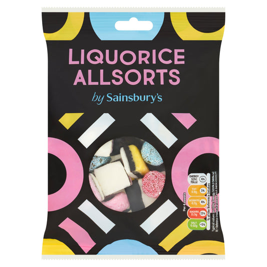 Sainsbury's Liquorice Allsorts 225g sweets Sainsburys   