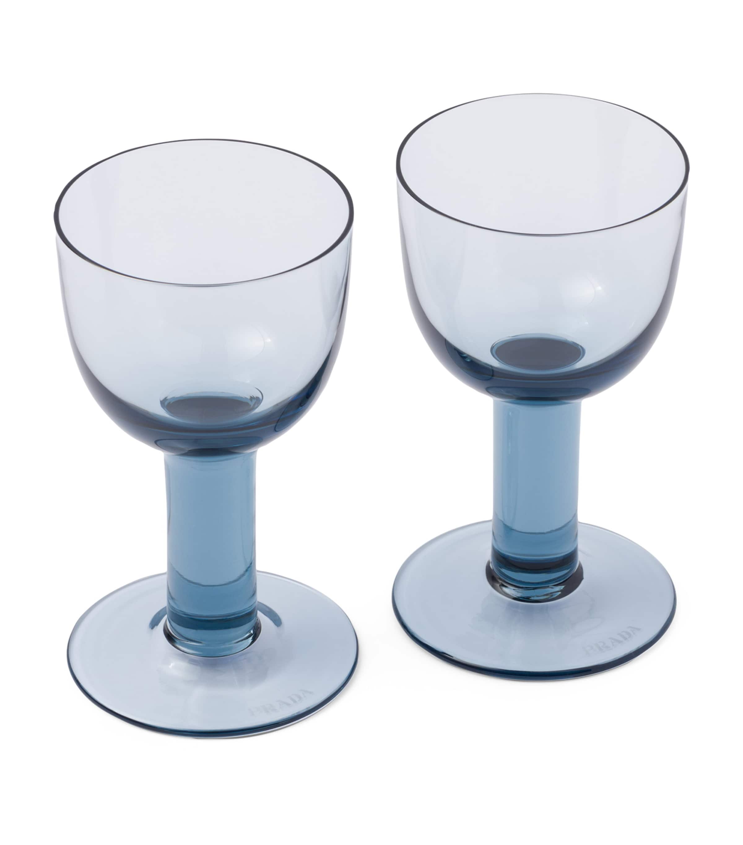 Prada Plinth white wine glasses set of 2, imported from the UK