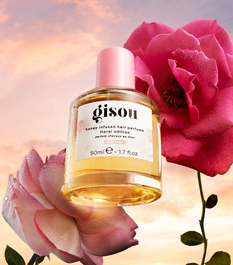 Gisou honey infused hair perfume wild rose 50ml - British product