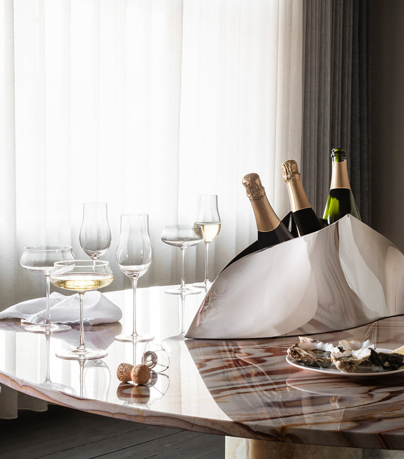 Georg Jensen Sky champagne flutes set of four 250ml, UK version