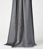 Brunello Cucinelli cashmere-silk colour-block scarf with fringe finish, 180cm x 75cm - British product