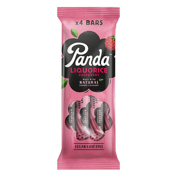 Panda Liquorice Raspberry 4 x 32g Bars GOODS Holland&Barrett Raspberry 4x32 g