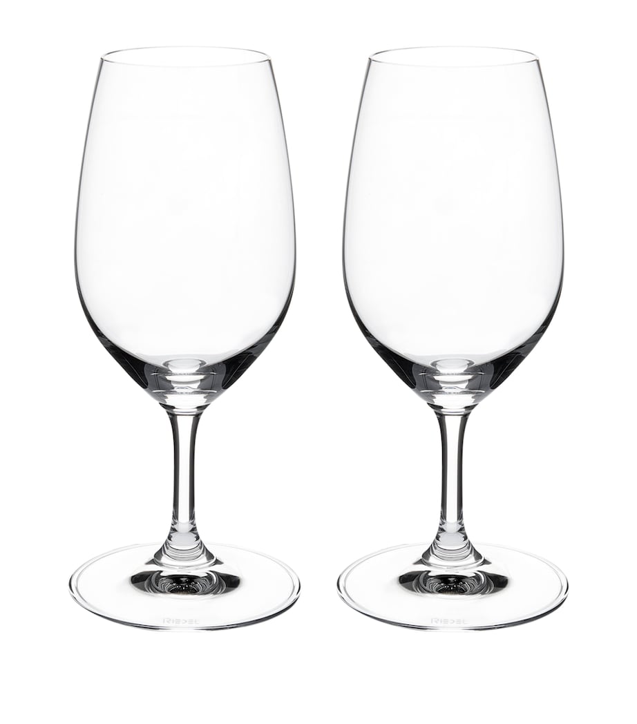Riedel Vinum port glasses set of 2 crystal (British brand)