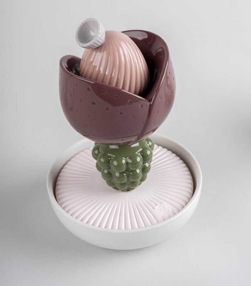Lladró porcelain Imaginary Flower III Gardens of Valencia scent diffuser, UK version