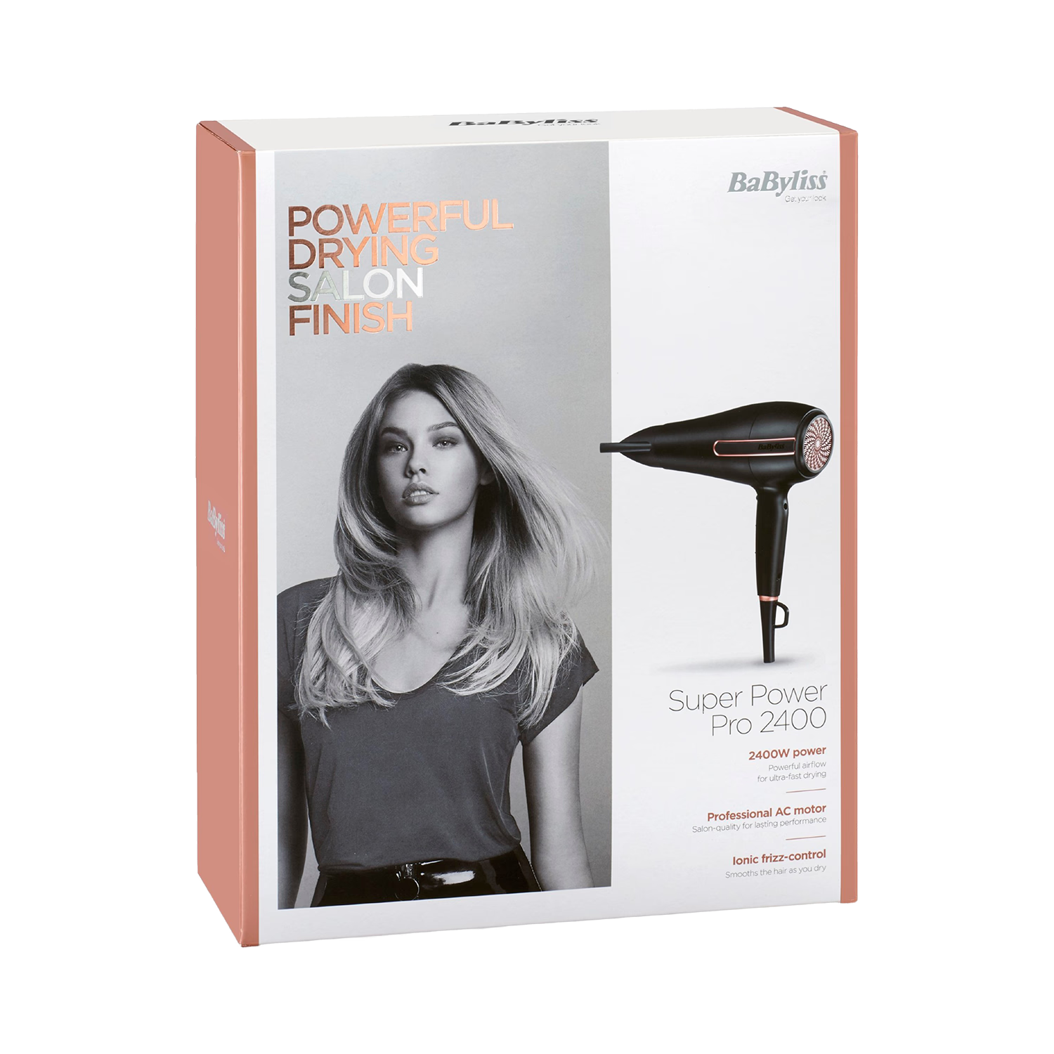 BaByliss Super Power Pro 2400 hair dryer, imported from the UK