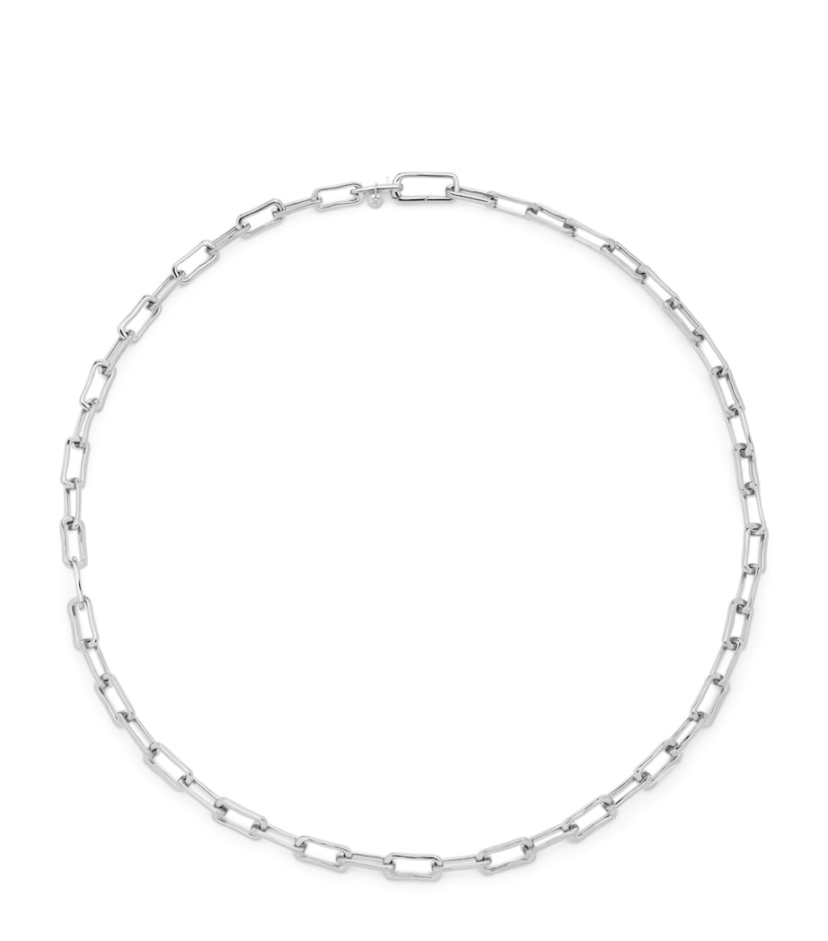 Monica Vinader sterling silver Alta mini chain necklace - British product