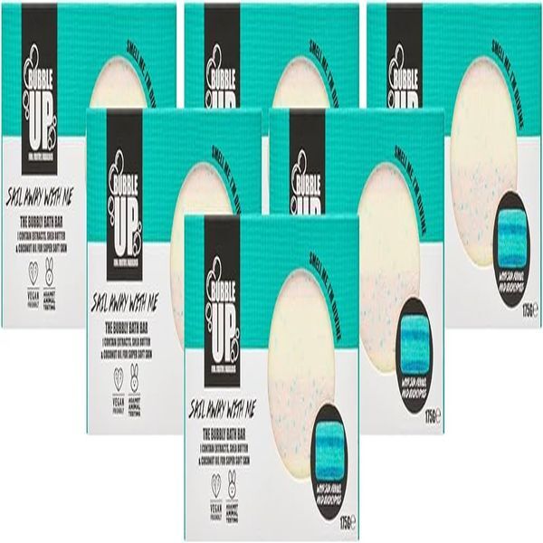 Bubble Up Bath Bars Sea Fennel Eucalyptus x 6 - British product