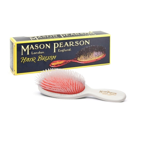 Mason Pearson pocket nylon hairbrush white, UK version