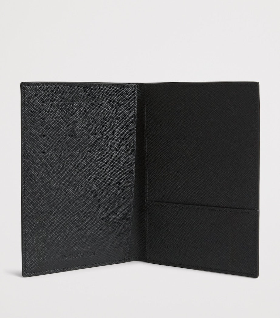 Emporio Armani Saffiano leather passport holder, UK version