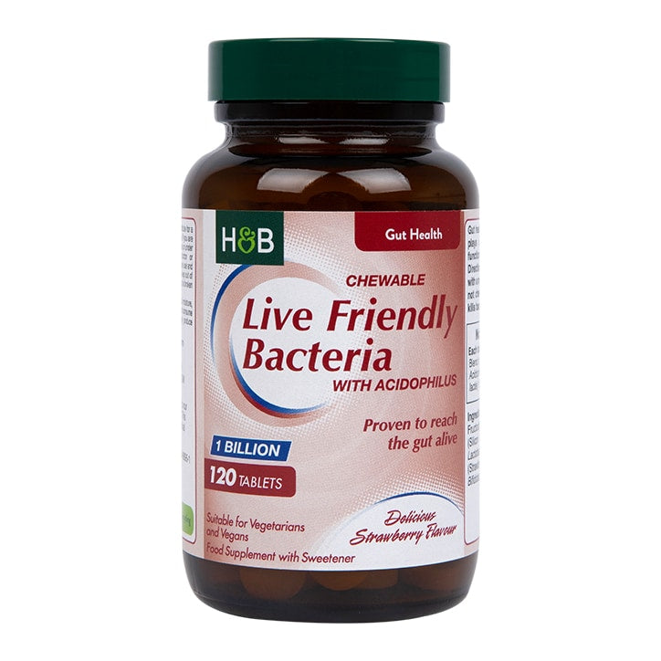 Holland & Barrett Live Friendly Bacteria 1 Billion 120 Tablets GOODS Holland&Barrett   