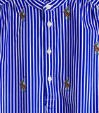 Ralph Lauren Kids Cotton Stripe Polo Bear Dress (2-7 Years), imported from the UK