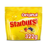 Starburst Vegan Chewy Sweets Fruit Flavoured Sharing Pouch Bag 322g GOODS Sainsburys   