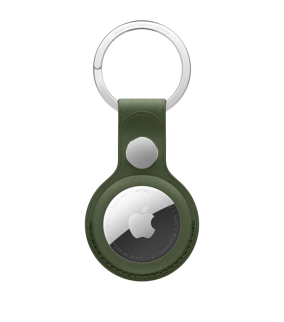 Apple FineWoven AirTag key ring accessory, UK version