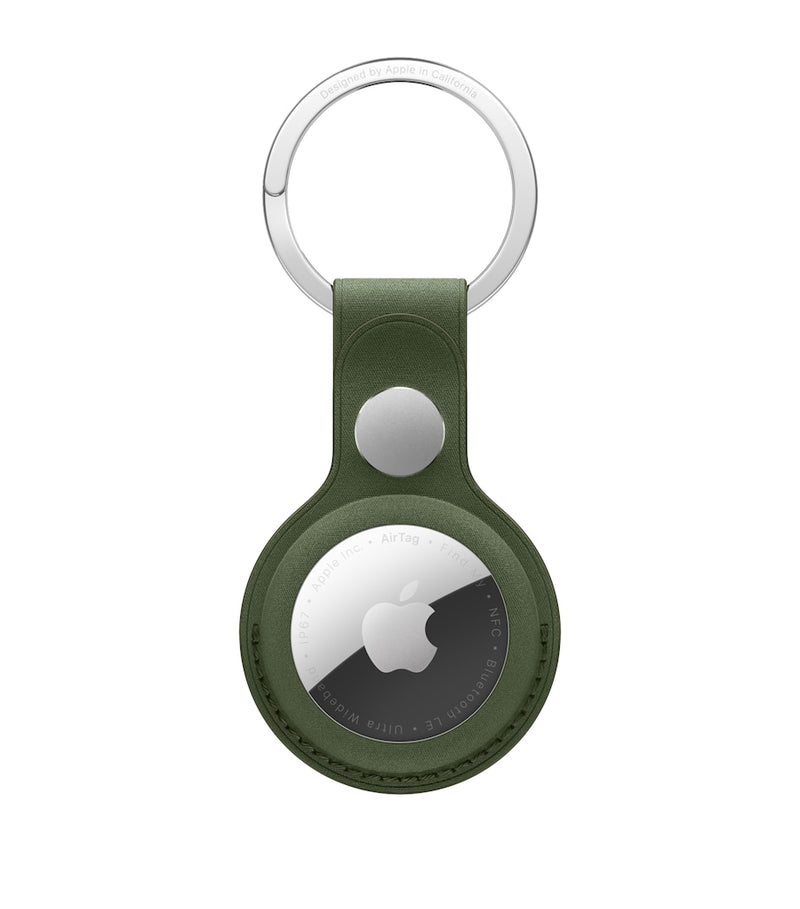 Apple FineWoven AirTag key ring accessory, UK version