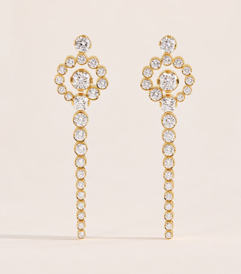 Sophie Bille Brahe yellow gold diamond Escargot de Rêve earrings (British brand)