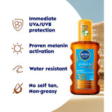 NIVEA SUN Tan Activating Oil SPF30 Protect&Bronze 200ml GOODS Superdrug   