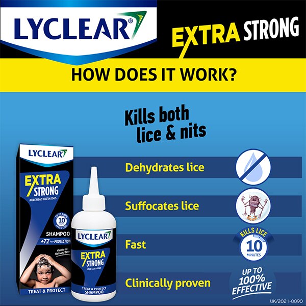 Lyclear Extra Strong Treat & Protect Shampoo 200ml GOODS Superdrug   