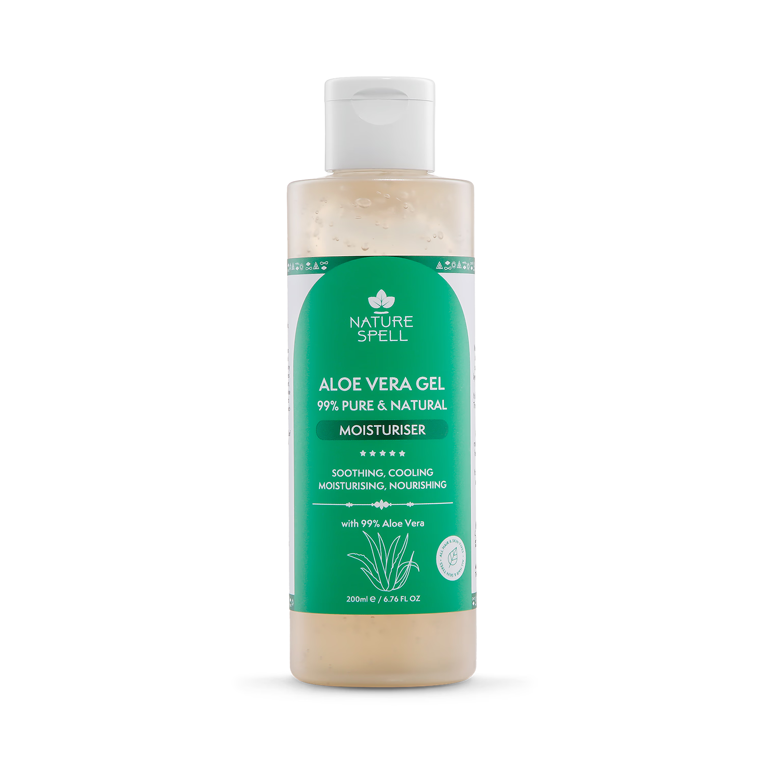 Nature Spell aloe vera gel 200ml - British product