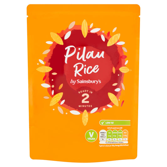 Sainsbury's Microwave Pilau Rice With Spices, Cumin and Fennel Seeds P250g Microwave rice Sainsburys   