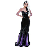 Smiffys Evil Sea Witch Costume, Black