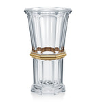 Baccarat Clear & Gold vase 32cm - British product