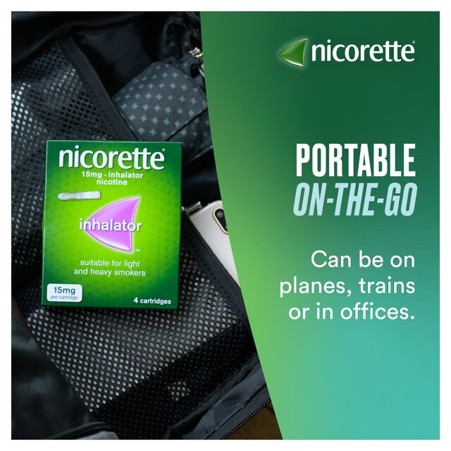 Nicorette 15mg Inhalator 20 Cartridges Quit Smoking Aid   20 per pack