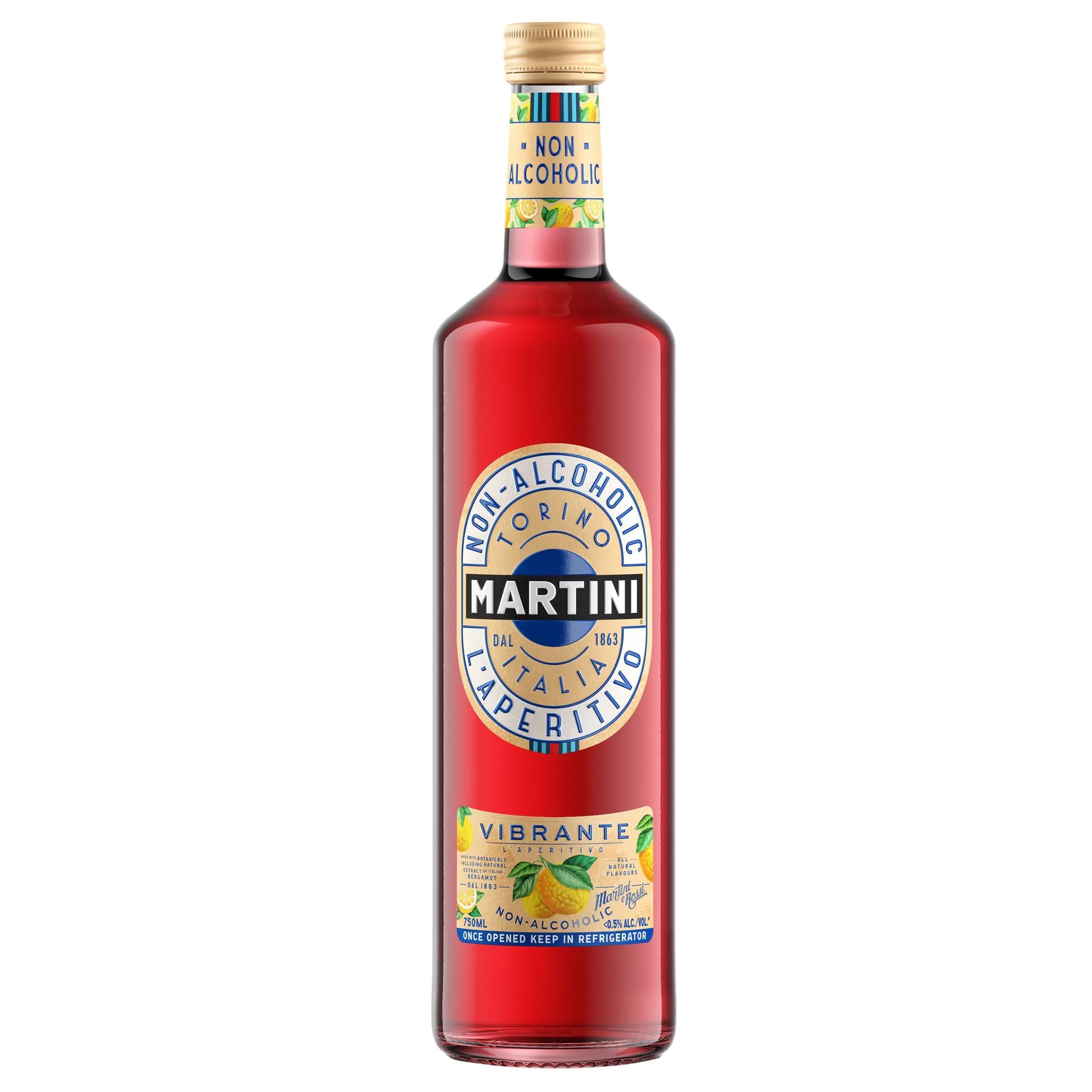 Martini Vibrante Non Alcoholic Aperitivo 75cl GOODS Sainsburys   