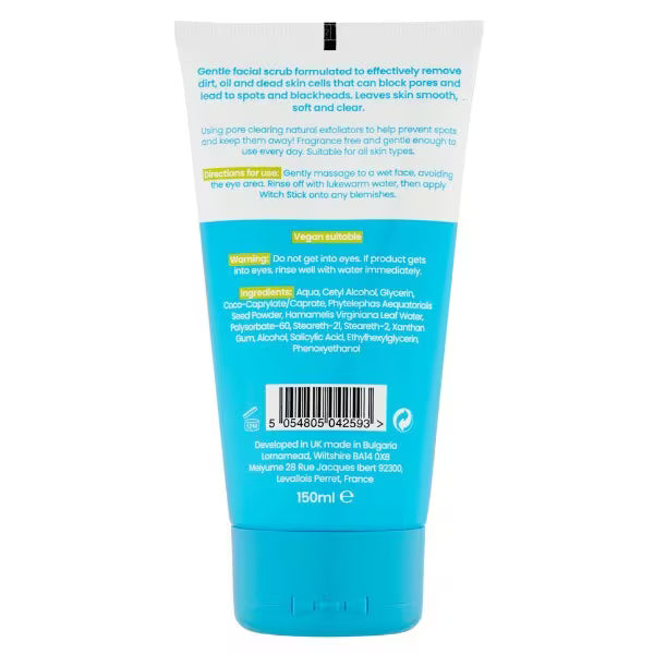 Witch Daily Blackhead Clearing Scrub 150ml (British brand)