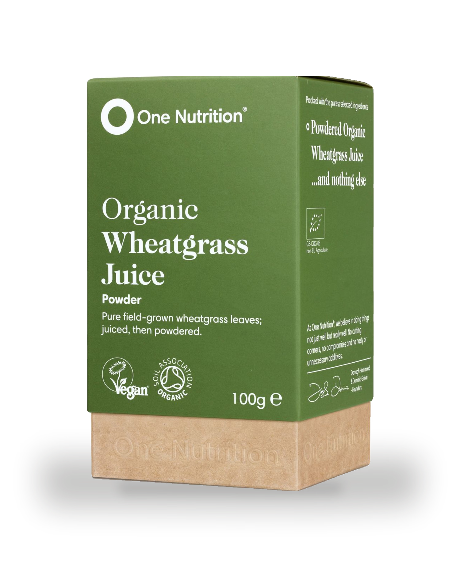 One Nutrition organic wheat grass juice capsules 500mg (British brand)