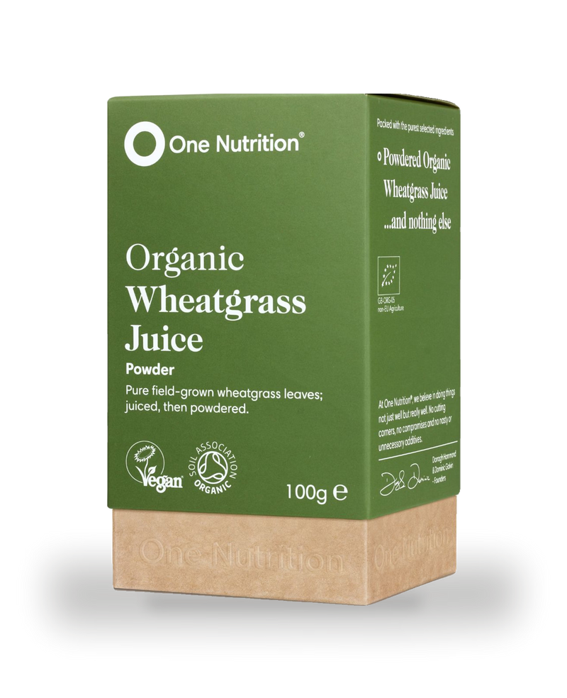 One Nutrition organic wheat grass juice capsules 500mg (British brand)