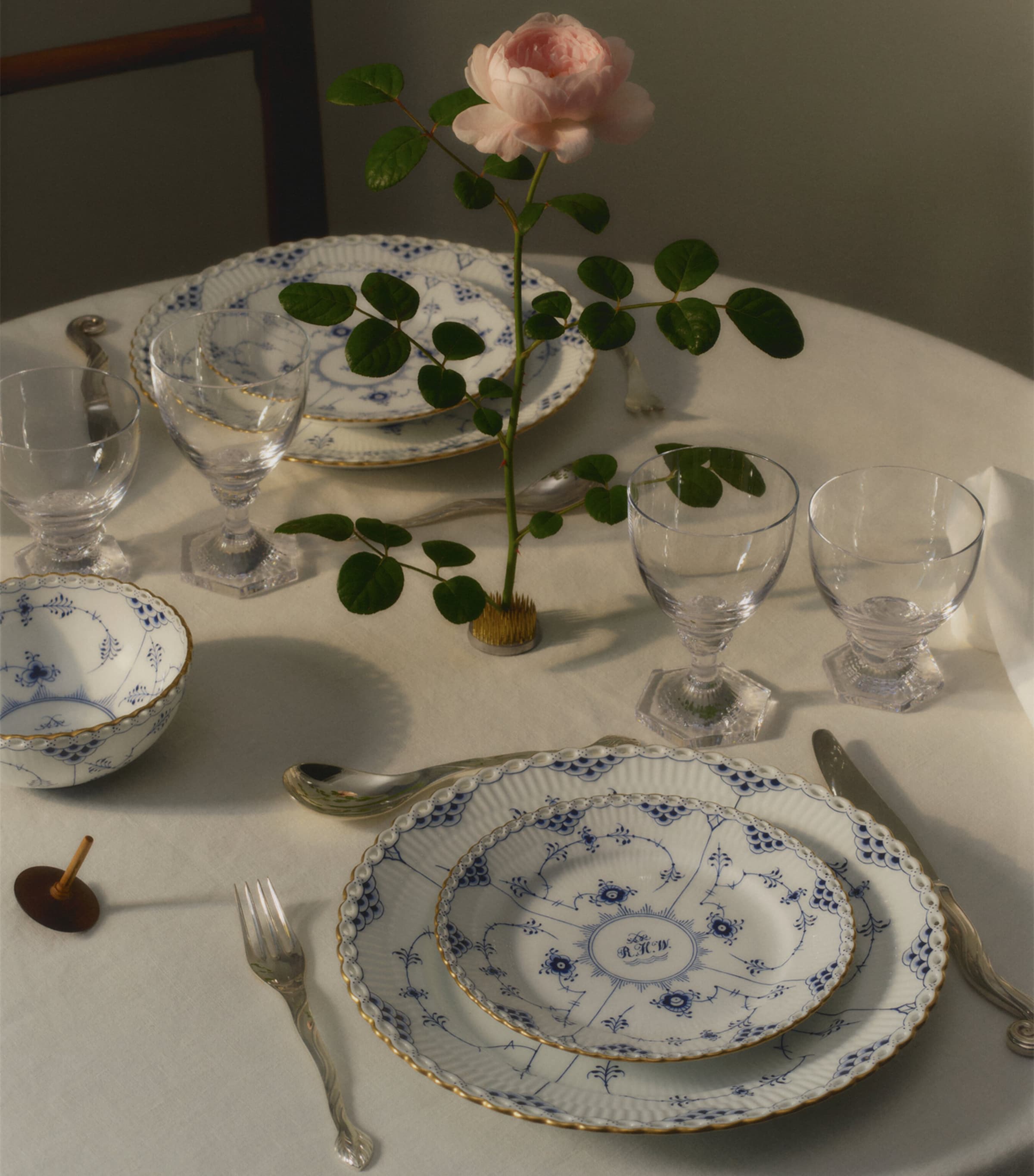 Royal Copenhagen Aurora 270ml water glasses, imported from the UK