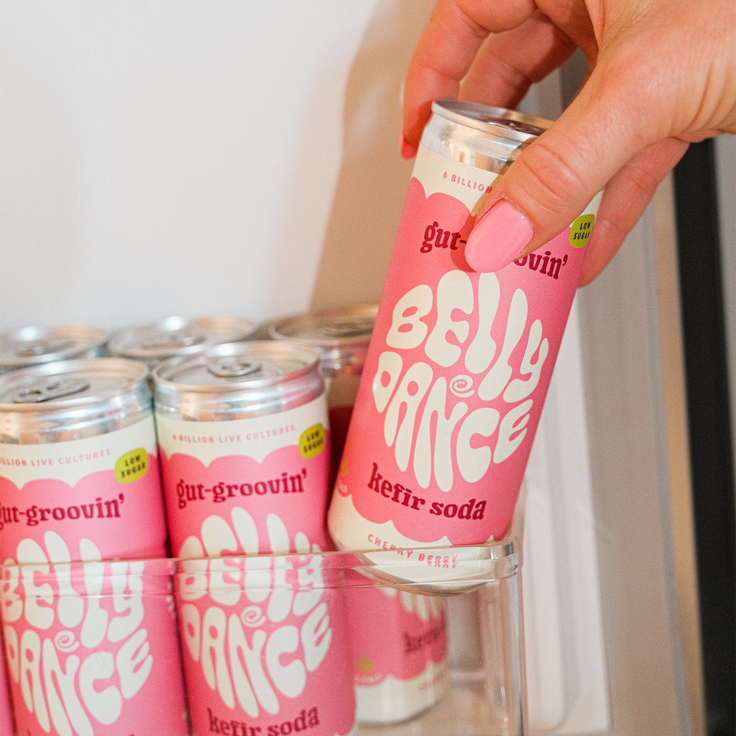 Belly Dance water kefir soda cherry berry, imported from the UK