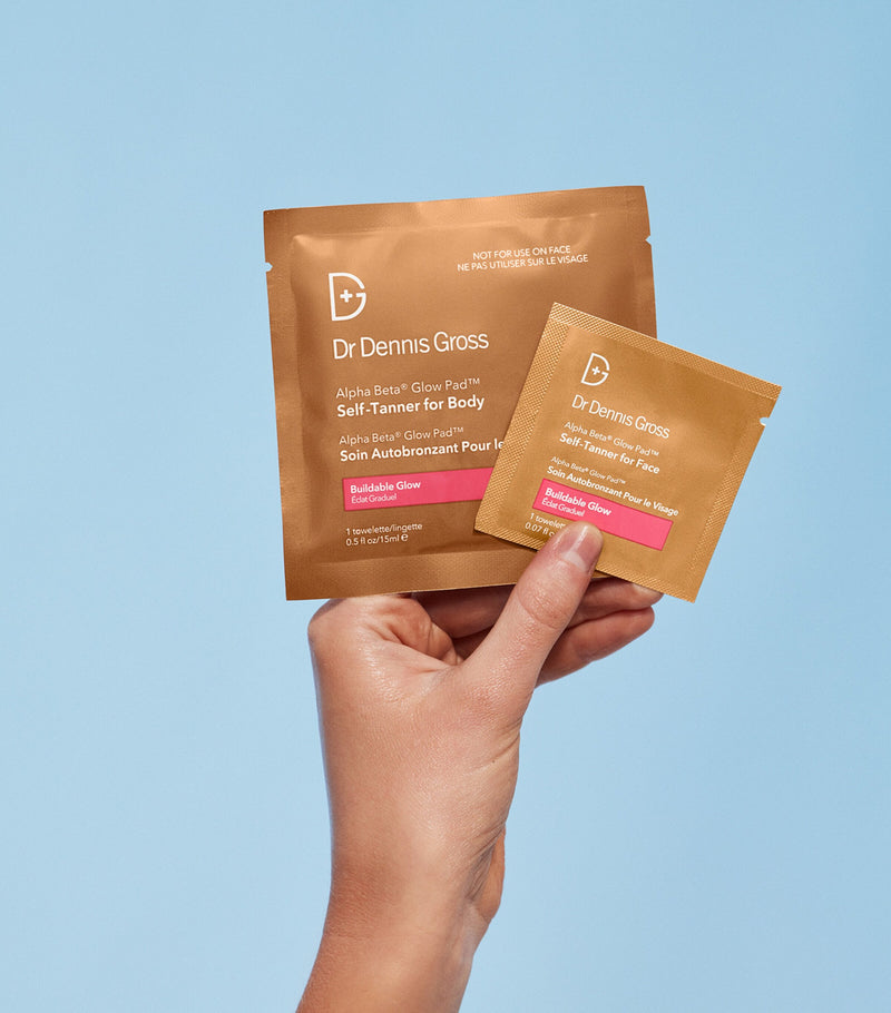 Dr Dennis Gross face self-tanner pads pack of 8 - British product