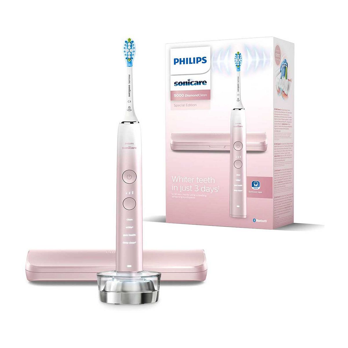 Philips Sonicare DiamondClean 9000 Special Edition Electric Toothbrush with app, Pink, HX9911/84 Dental Boots   