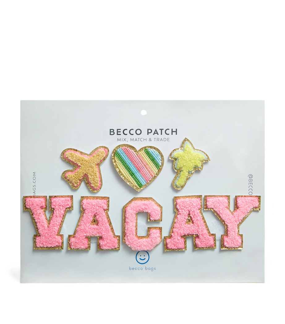 Becco Bags Vacay 4-piece patch set - British product