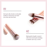 Livingandhome 10-piece makeup brush set pink (British brand)