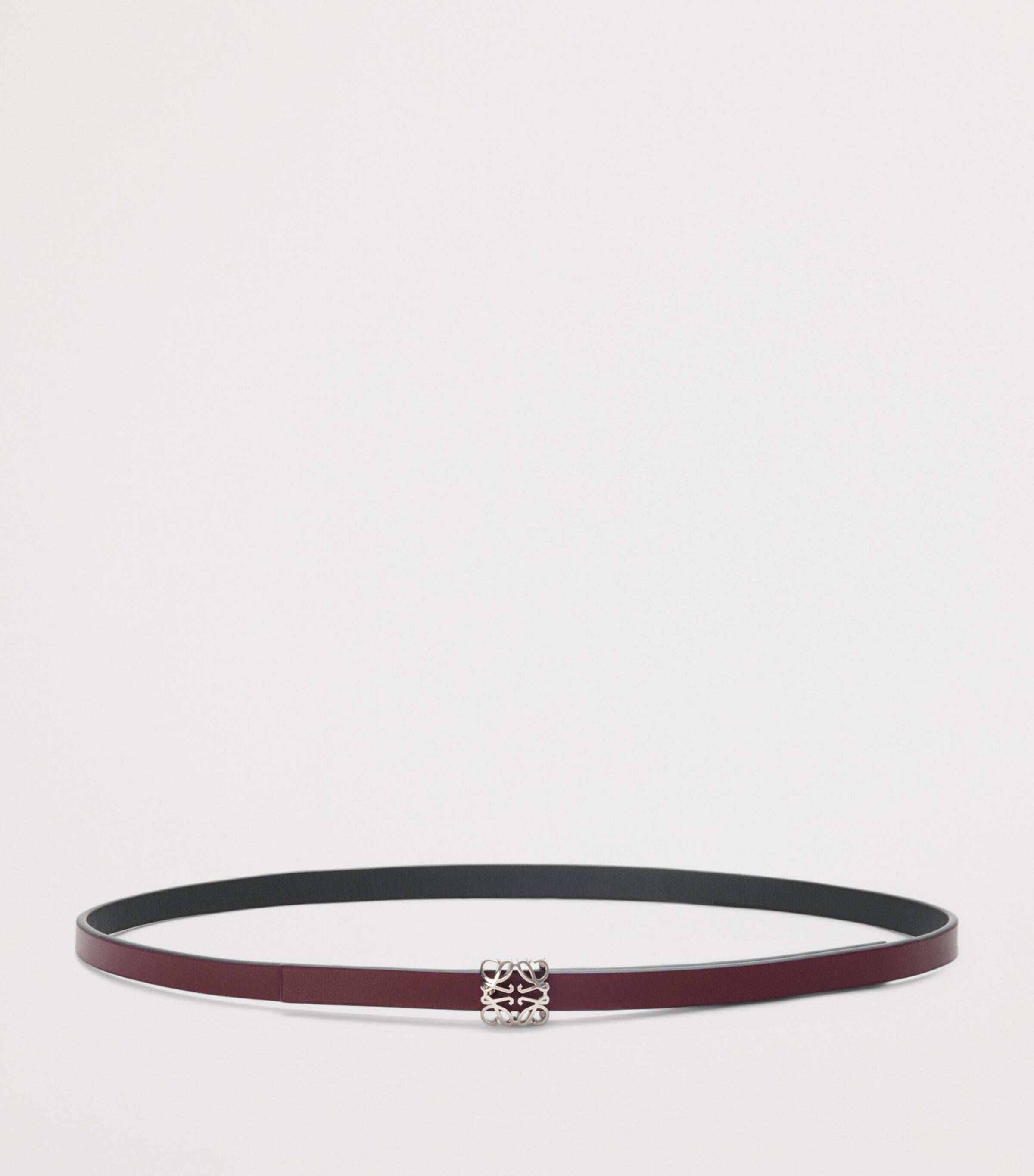 LOEWE reversible leather belt with Bombe Anagram, 1cm width (British brand)