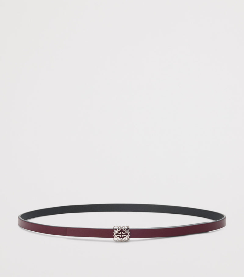 LOEWE reversible leather belt with Bombe Anagram, 1cm width (British brand)