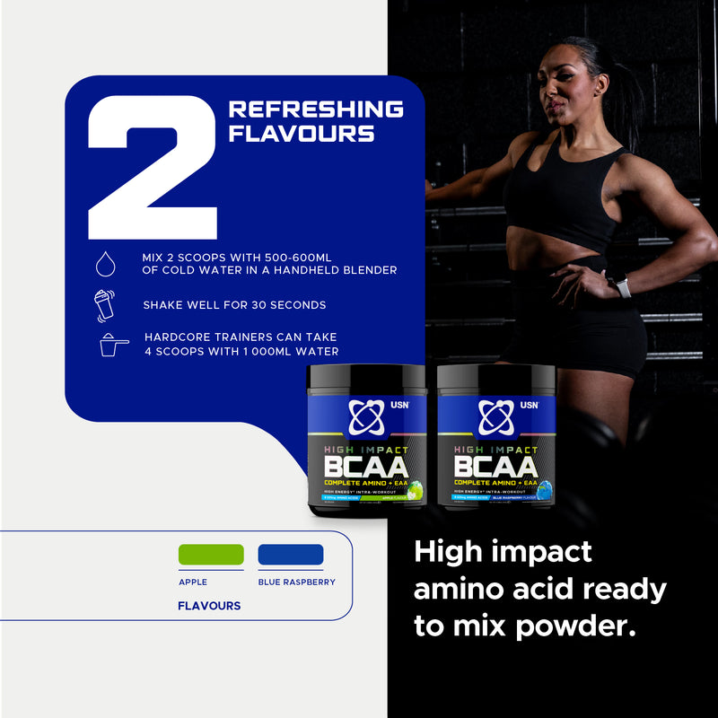 USN BCAA+EAA Apple 400g sports supplement (British brand)