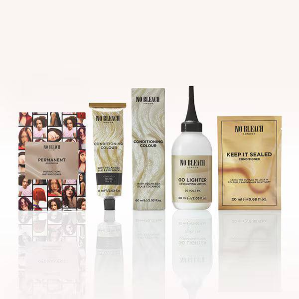 No Bleach London Vivid Berry Permanent Hair Colour Kit - British product