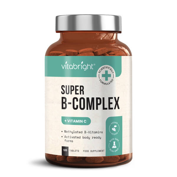 VitaBright high strength vitamin B complex supplement, imported from the UK