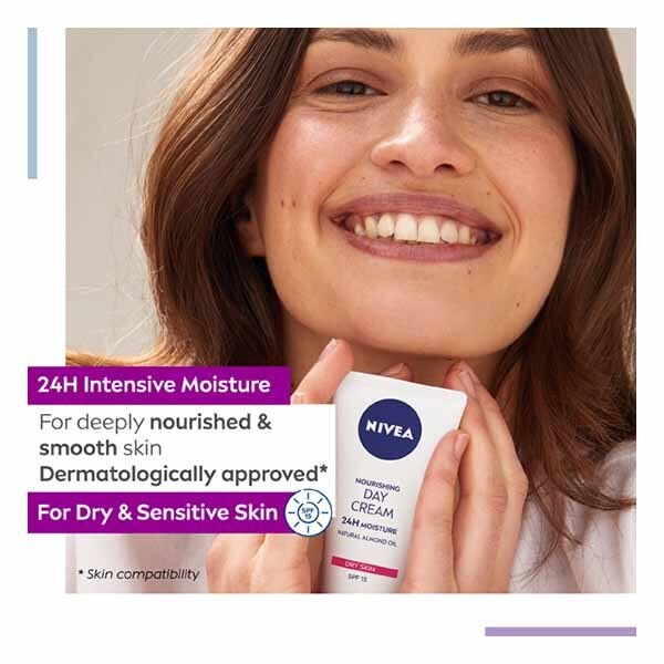 NIVEA Nourishing Day Cream Dry & Sensitive Skin SPF15 50ml